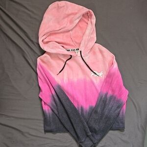 Pink and Gray Ombre Hoodie